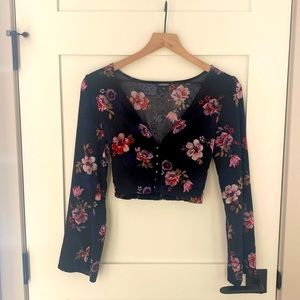 Wild Fable printed crop top
